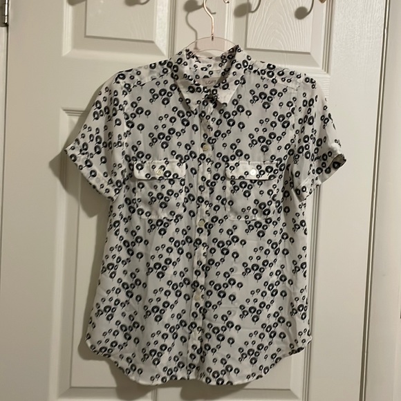 🛍️EUC Loft button down collared blouse size sp 268 - Picture 1 of 4